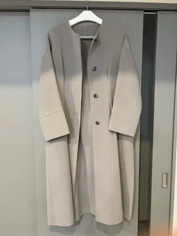 ANAYI 그레이 롱 코트 사이즈 36