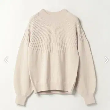 알아바일 리브 래글런 슬리브 니트 베이지