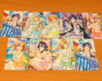 러브 라이브 아틀레 아키하바라 특전 캐릭터 카드 컴프 9종