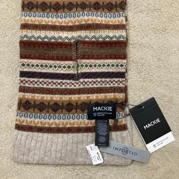 MACKIE 스트라이프 패턴 머플러