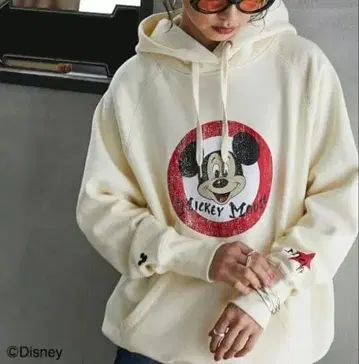 DISNEY 미키마우스 클럽 속기모 후드티 GEVS 맨투맨 새상품