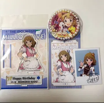 아이돌 마스터 밀리언 라이브 스오 모모코 아크릴 스탠드 캔뱃지