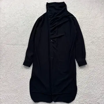 SpEp 변형 롱 원피스 하이넥 블랙 모드