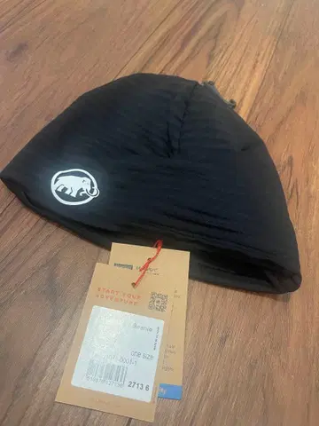 MAMMUT 택 포함 미사용 블랙 니트 모자 택 포함 미사용 새상품급