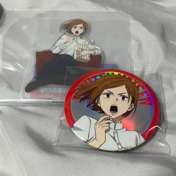 주술회전 세가 럭키 쿠지 쿠기사키 노바라 아크릴 스탠드 캔뱃지
