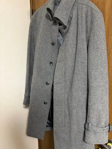 그레이 체스터 코트 남성용