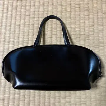 비 스태프 핸드백 S 블랙 천연 가죽 B.stuff 여성용