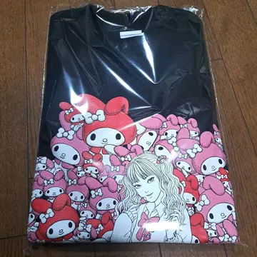 이토 준지 러기드 T셔츠 갸루 토미에 토미에 쿠로미 L 사이즈 산리오