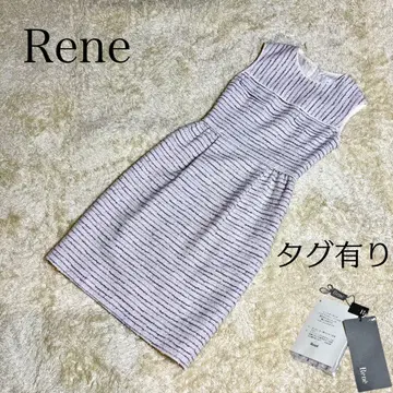 르네 TISSUE사제 트위드 원피스 울