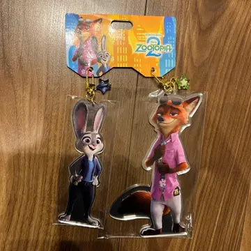 미사용 주토피아 2 아크릴 키링 디즈니 스토어 키체인 닉