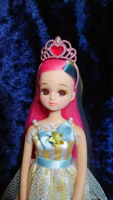 리카짱 레인보우 컬러 머리 색깔