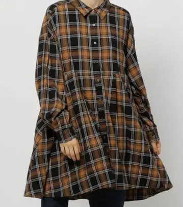 [인터넷 완판템] 니코앤드 비에라 절개 셔츠 튜닉 브라운