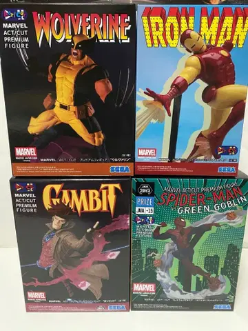 MARVEL ACT/CUT 프리미엄 피규어 4체 세트