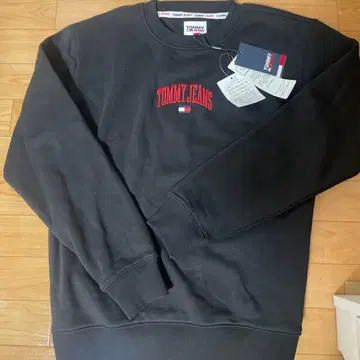 TOMMY JEANS 블랙 맨투맨 M