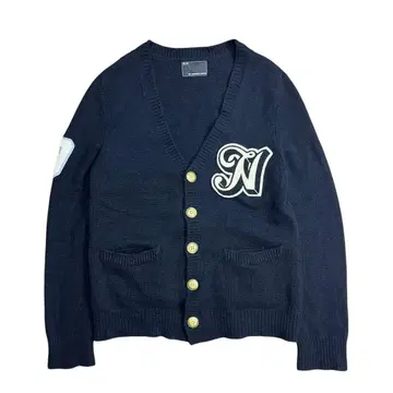 넘버 나인 와펜 가디건 울 블랙 2