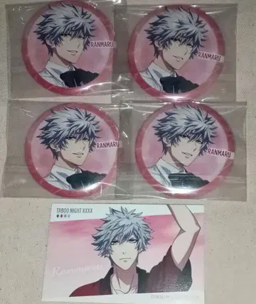 란마루 anan PASH 캔뱃지 4개 특전 1장