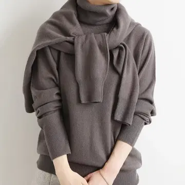 이에나 IENA 캐시미어 100% 터틀 니트