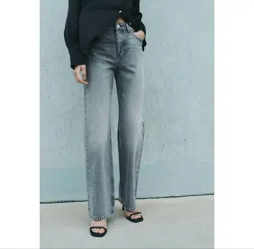 Z1975 스트레이트 레그 하이 라이즈 LONG LENGTH 데님 팬츠