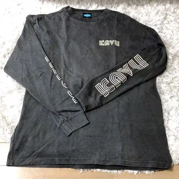 KAVU 긴팔 티셔츠 S 다크 그레이