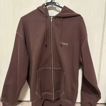 XLARGE 브라운 후드 부착 후드티 M 사이즈