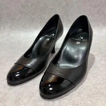 와코루 서세스워크 힐 펌프스 아몬드 토 블랙