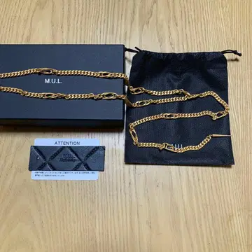 M.U.L. 매트 골드 T 체인 라리엣 목걸이 2025년 6월 예약분