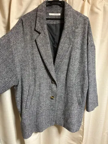 ELENCARE DUE 아우터 그레이 체스터 코트