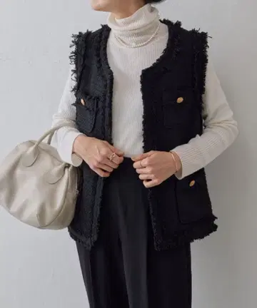 비어즐리 트위드 베스트