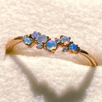 [3]sowi K10 오팔 다이아몬드 반지