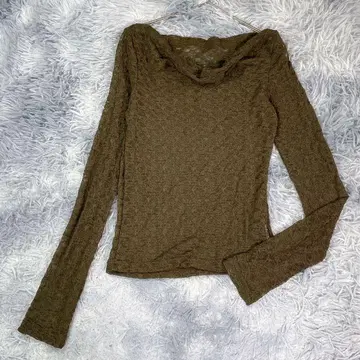 Dazy [ M ] 시어 T셔츠 브라운 여성용