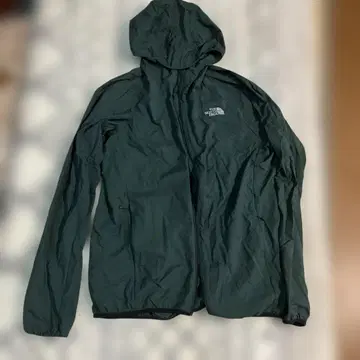 THE NORTH FACE 다크 그린 나일론 자켓