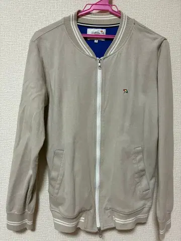 베이지 집업 점퍼