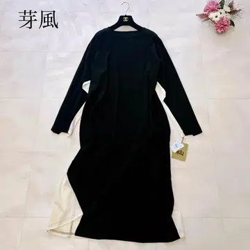 택 포함 새상품 근년 멘푸 센소유니코 티셔츠 원피스 절개 변형 M