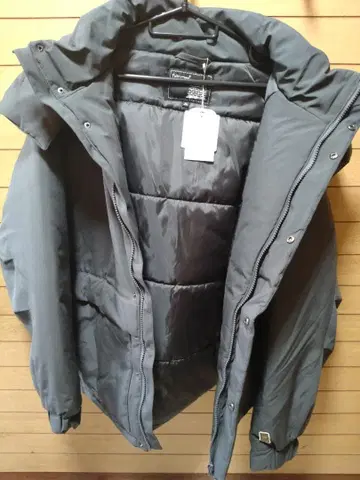 충전솜 후드 자켓 윈드프루프 남성용 여성용 차콜 그레이