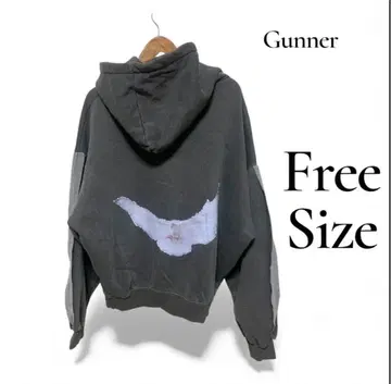 Gunner 그레이 후드티 Free Size