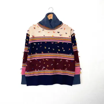 PS Paul Smith 울 터틀넥 니트 멀티 컬러 M