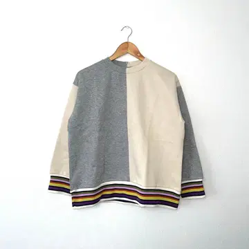 PS Paul Smith 택 포함 배색 절개 상의 M 일본제 여성용