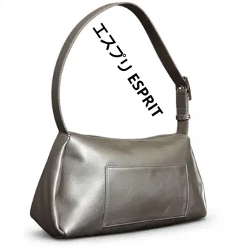 새상품급 ESPRIT 에스프리 숄더백 실버 가죽 느낌 지퍼