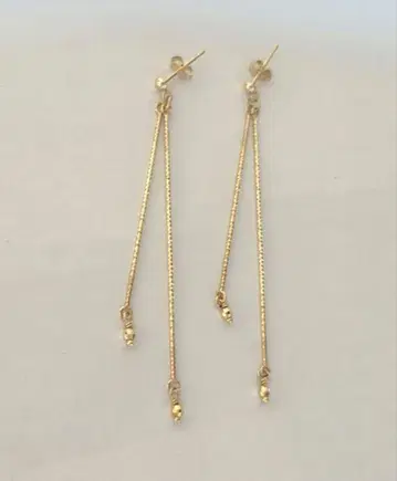 k10 골드 롱 귀걸이