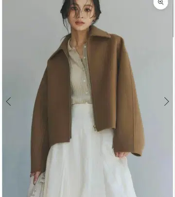 [ 완판템 ] anuans 리버 울 숏코트 카멜