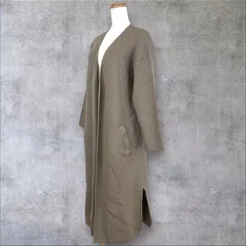 새상품급 슬로브 이에나 환절기 니트 롱 코트 BE