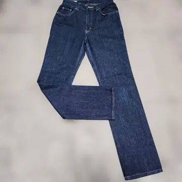 SOMETHING 다크 블루 스트레이트 데님