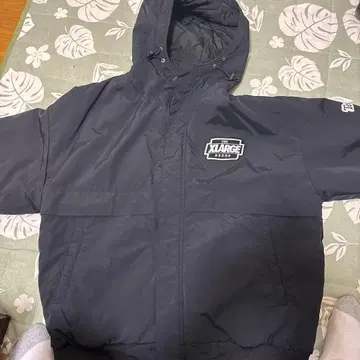 XLARGE 엑스라지 패딩 자켓 블랙 로고 와펜