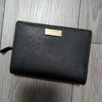 케이트 스페이드 블랙 이단 접이식 지갑