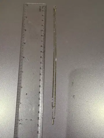 플라티나 목걸이 반돔 아오야마 이중