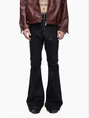 [ Julius 풍 ] 플레어 데님 코팅 가공