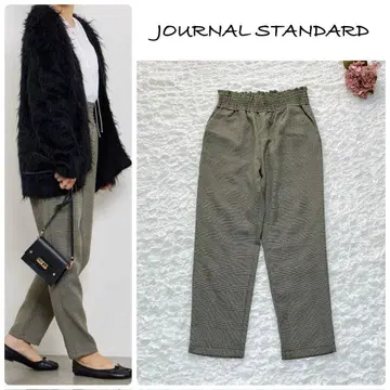 저널 스탠다드 23AW 울 라이크 체크 팬츠 40 세탁 가능