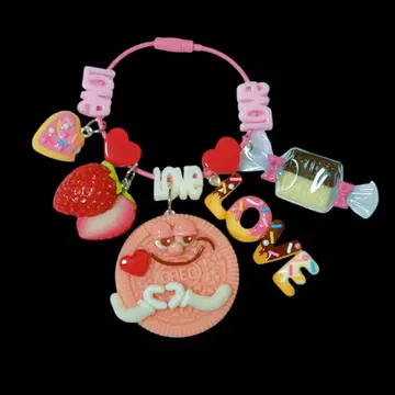 주렁주렁 키링 핑크 오레오 스트로베리