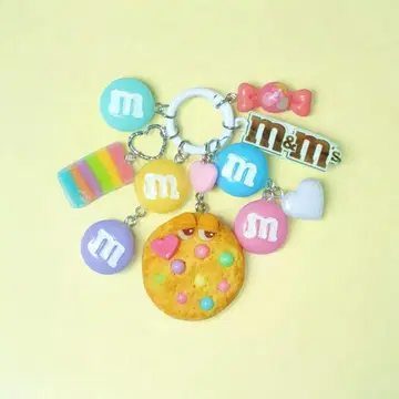 주렁주렁 키링 파스텔 m&m's 쿠키