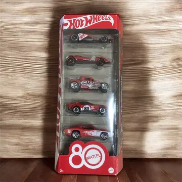 핫휠 80 마텔 빨간색 레이싱카 5대 세트